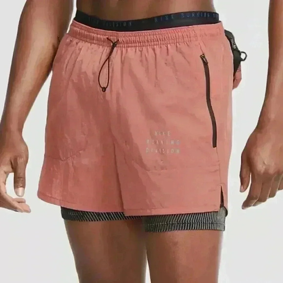 Nike | Run Division 3-In-1 Running Shorts - Claystone / Sz S [CU5556‌-‌652] - Picture 2 of 15